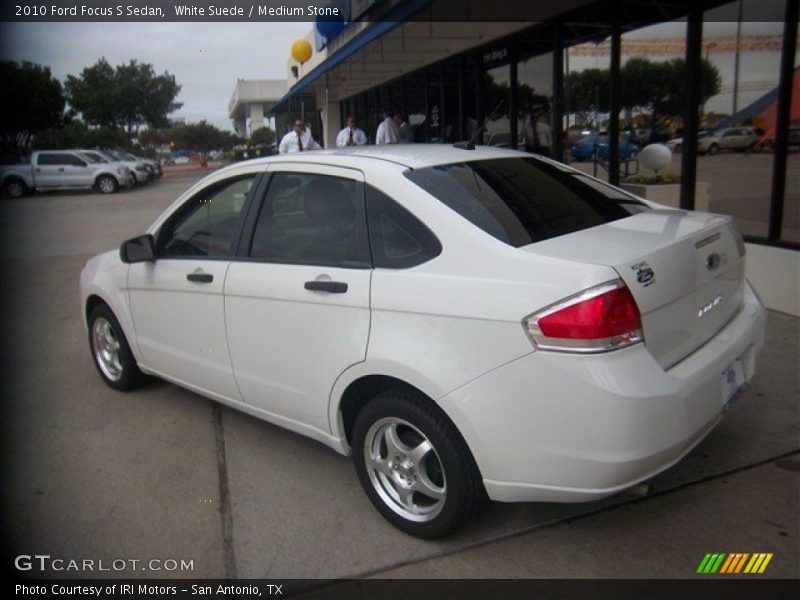 White Suede / Medium Stone 2010 Ford Focus S Sedan