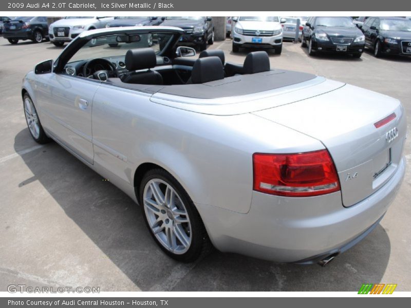 Ice Silver Metallic / Black 2009 Audi A4 2.0T Cabriolet