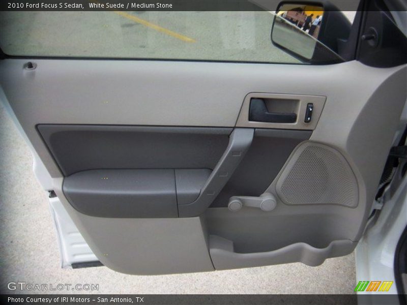 White Suede / Medium Stone 2010 Ford Focus S Sedan