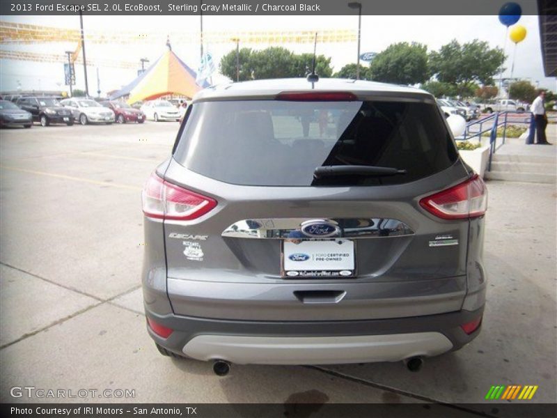 Sterling Gray Metallic / Charcoal Black 2013 Ford Escape SEL 2.0L EcoBoost