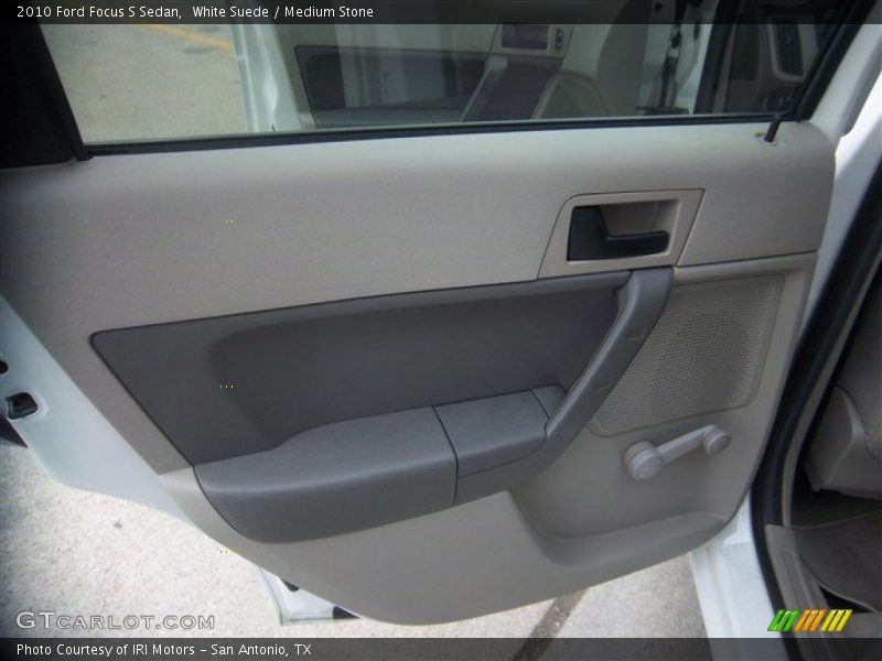 White Suede / Medium Stone 2010 Ford Focus S Sedan