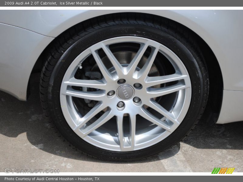Ice Silver Metallic / Black 2009 Audi A4 2.0T Cabriolet