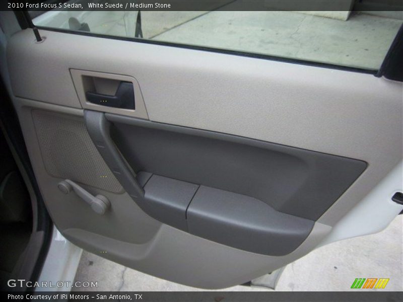 White Suede / Medium Stone 2010 Ford Focus S Sedan
