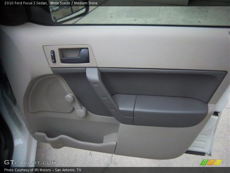 White Suede / Medium Stone 2010 Ford Focus S Sedan
