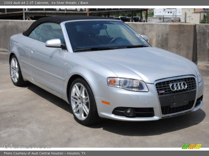 Ice Silver Metallic / Black 2009 Audi A4 2.0T Cabriolet