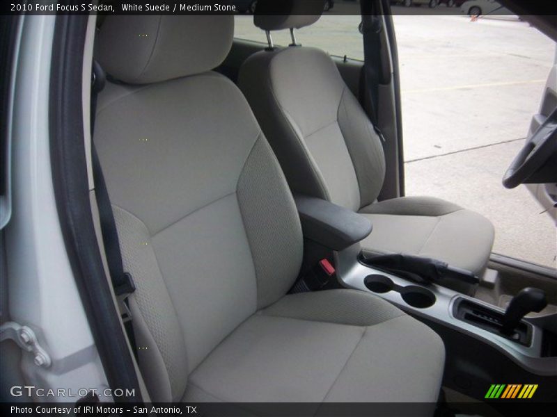 White Suede / Medium Stone 2010 Ford Focus S Sedan