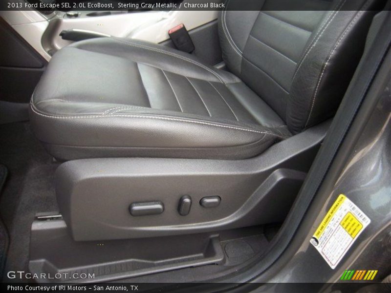Sterling Gray Metallic / Charcoal Black 2013 Ford Escape SEL 2.0L EcoBoost