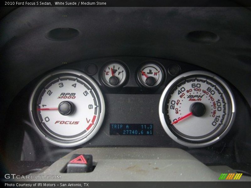 White Suede / Medium Stone 2010 Ford Focus S Sedan