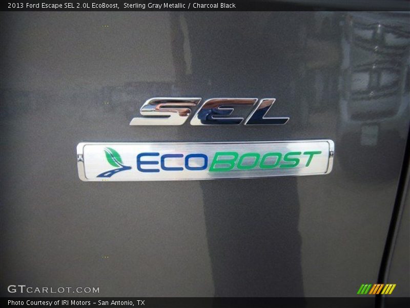 Sterling Gray Metallic / Charcoal Black 2013 Ford Escape SEL 2.0L EcoBoost