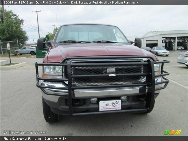 Dark Toreador Red Metallic / Medium Parchment 2004 Ford F250 Super Duty FX4 Crew Cab 4x4