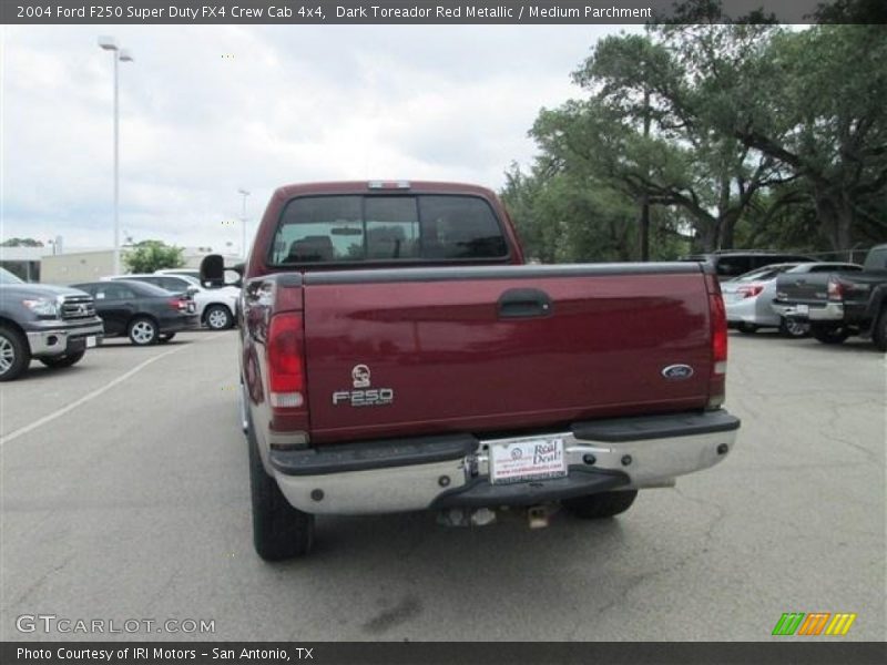 Dark Toreador Red Metallic / Medium Parchment 2004 Ford F250 Super Duty FX4 Crew Cab 4x4