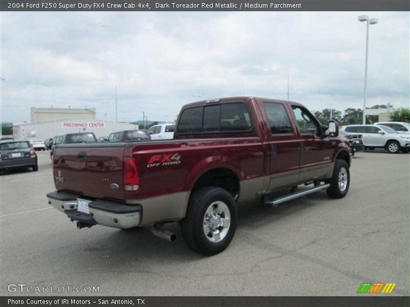 Dark Toreador Red Metallic / Medium Parchment 2004 Ford F250 Super Duty FX4 Crew Cab 4x4