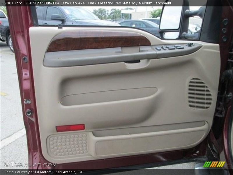 Dark Toreador Red Metallic / Medium Parchment 2004 Ford F250 Super Duty FX4 Crew Cab 4x4