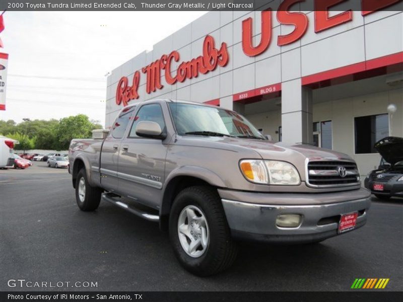 Thunder Gray Metallic / Light Charcoal 2000 Toyota Tundra Limited Extended Cab
