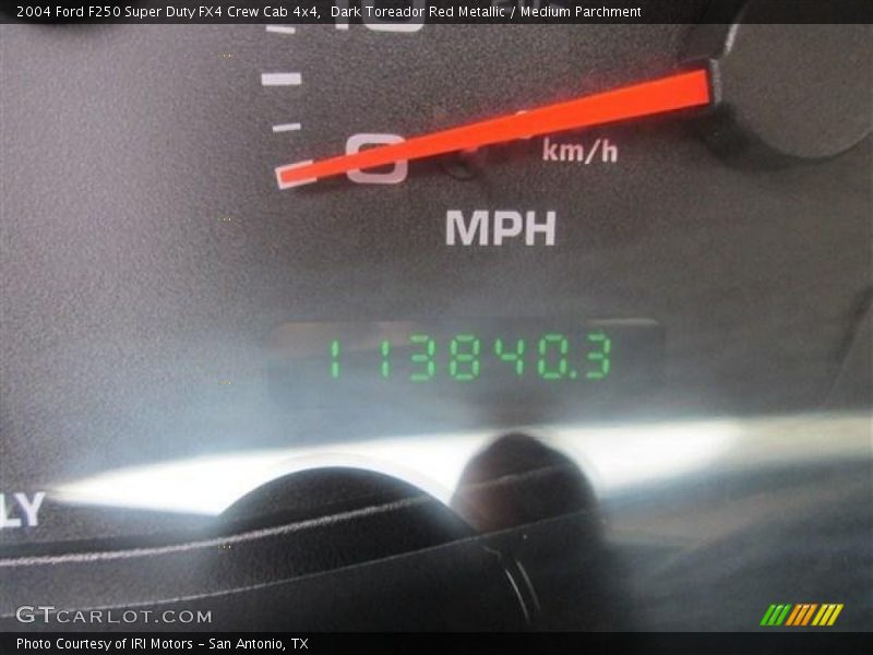 Dark Toreador Red Metallic / Medium Parchment 2004 Ford F250 Super Duty FX4 Crew Cab 4x4