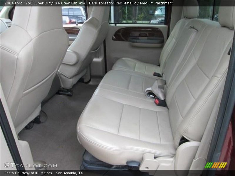 Dark Toreador Red Metallic / Medium Parchment 2004 Ford F250 Super Duty FX4 Crew Cab 4x4