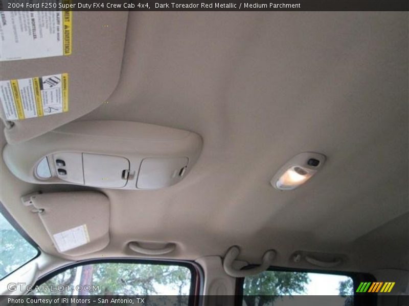 Dark Toreador Red Metallic / Medium Parchment 2004 Ford F250 Super Duty FX4 Crew Cab 4x4