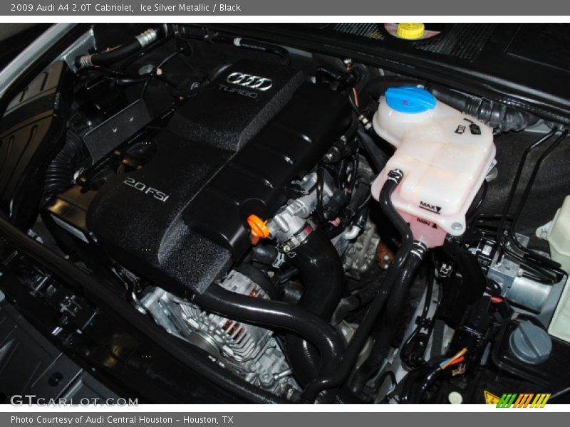 Ice Silver Metallic / Black 2009 Audi A4 2.0T Cabriolet