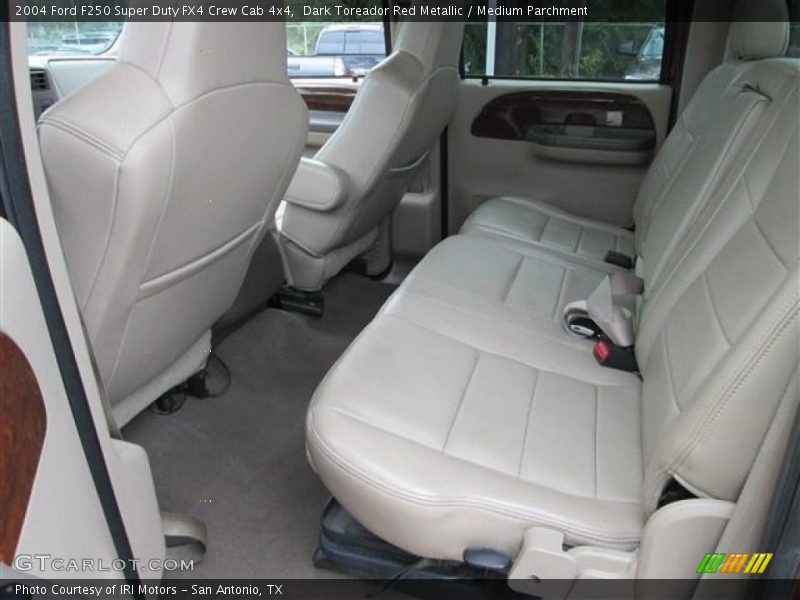 Dark Toreador Red Metallic / Medium Parchment 2004 Ford F250 Super Duty FX4 Crew Cab 4x4