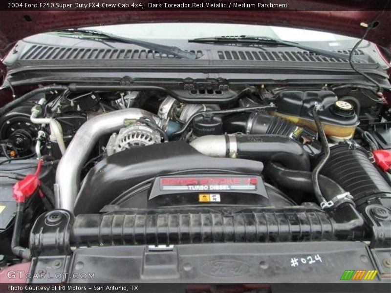 Dark Toreador Red Metallic / Medium Parchment 2004 Ford F250 Super Duty FX4 Crew Cab 4x4