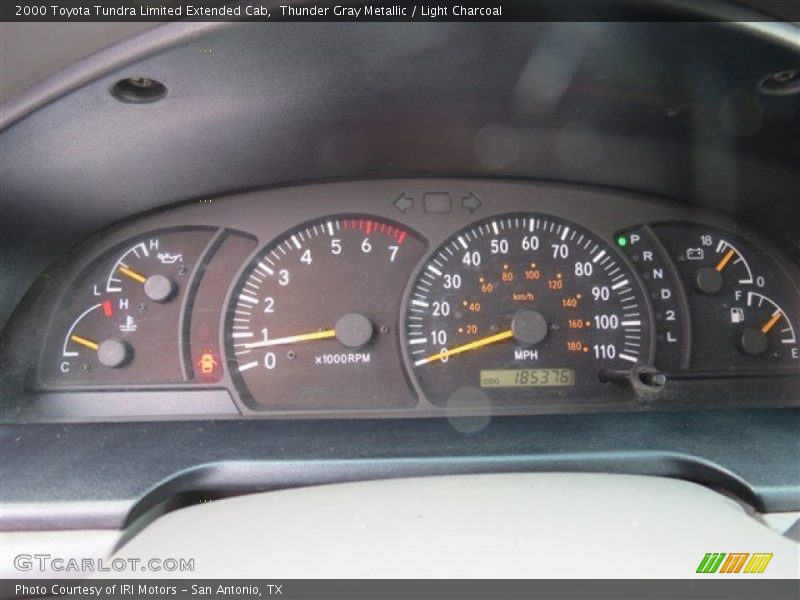 Thunder Gray Metallic / Light Charcoal 2000 Toyota Tundra Limited Extended Cab