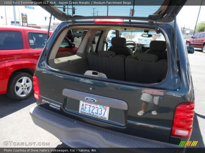 Aspen Green Metallic / Medium Parchment Beige 2003 Ford Explorer Sport XLT 4x4
