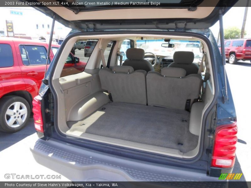 Aspen Green Metallic / Medium Parchment Beige 2003 Ford Explorer Sport XLT 4x4