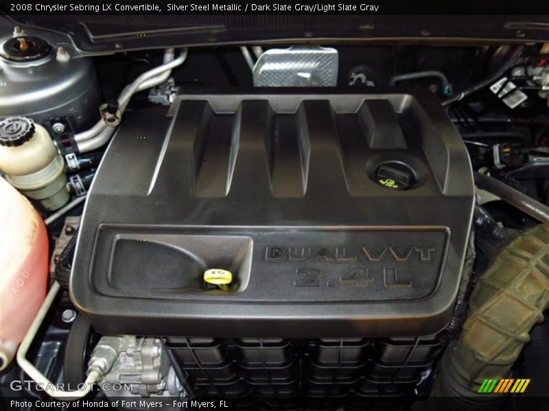 Silver Steel Metallic / Dark Slate Gray/Light Slate Gray 2008 Chrysler Sebring LX Convertible