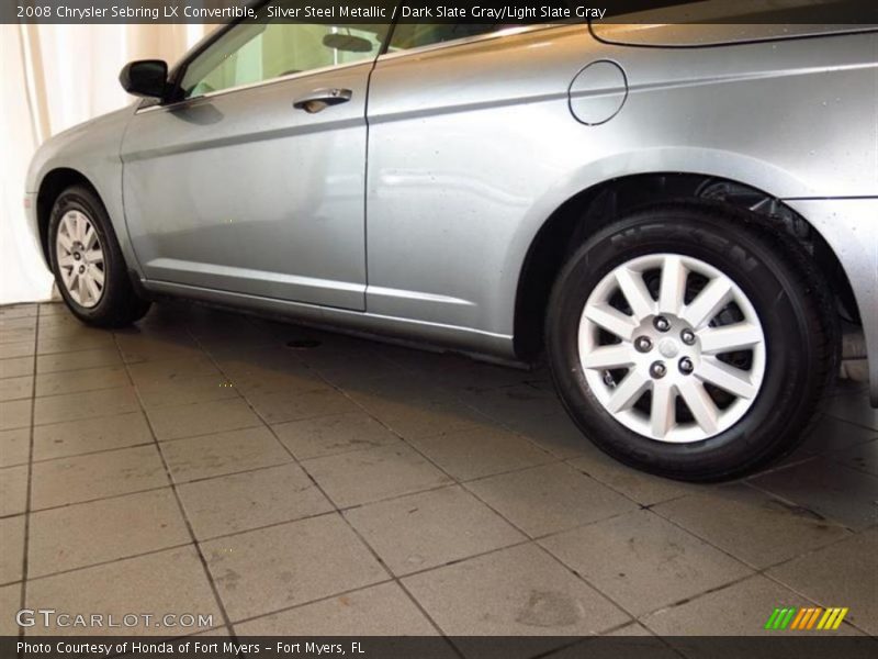 Silver Steel Metallic / Dark Slate Gray/Light Slate Gray 2008 Chrysler Sebring LX Convertible