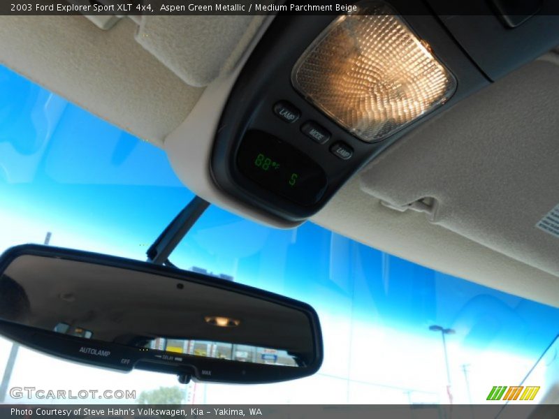 Aspen Green Metallic / Medium Parchment Beige 2003 Ford Explorer Sport XLT 4x4