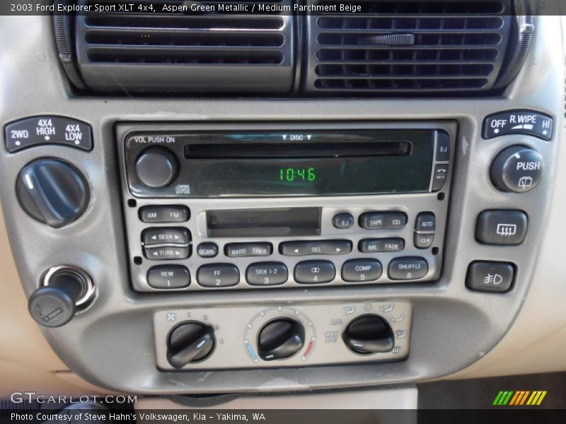 Aspen Green Metallic / Medium Parchment Beige 2003 Ford Explorer Sport XLT 4x4
