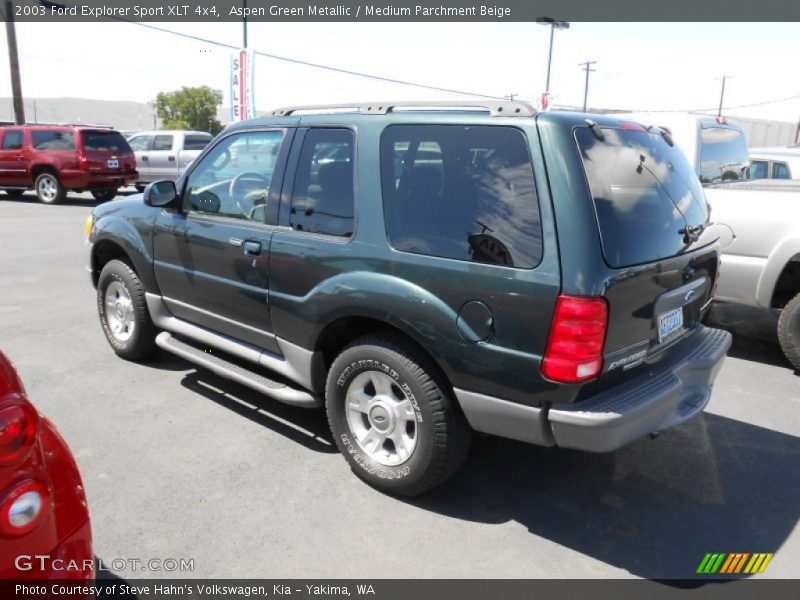Aspen Green Metallic / Medium Parchment Beige 2003 Ford Explorer Sport XLT 4x4
