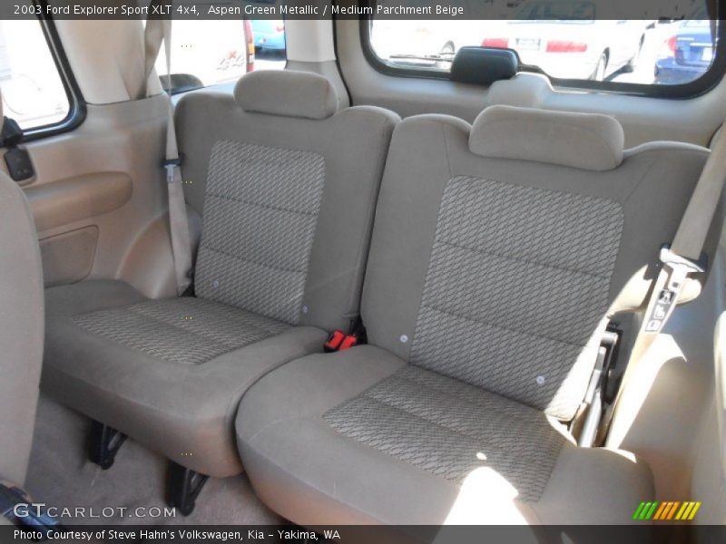 Aspen Green Metallic / Medium Parchment Beige 2003 Ford Explorer Sport XLT 4x4