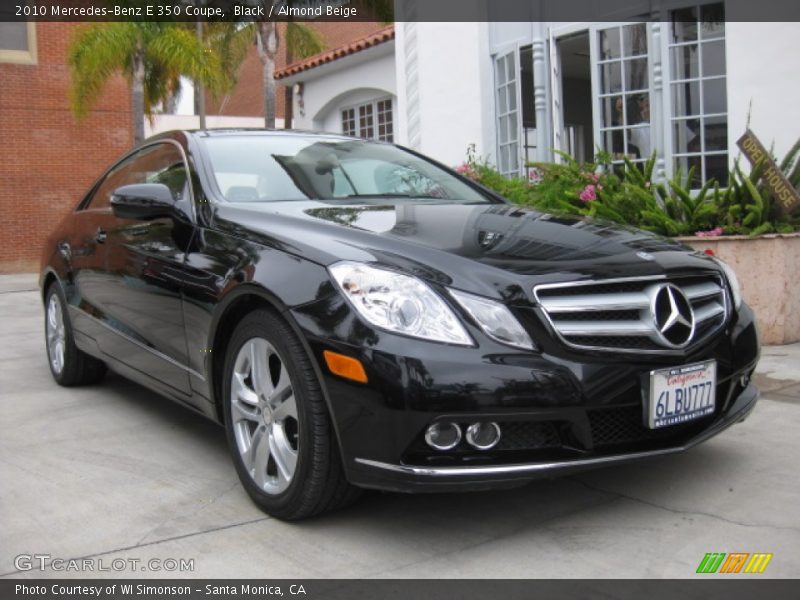 Black / Almond Beige 2010 Mercedes-Benz E 350 Coupe