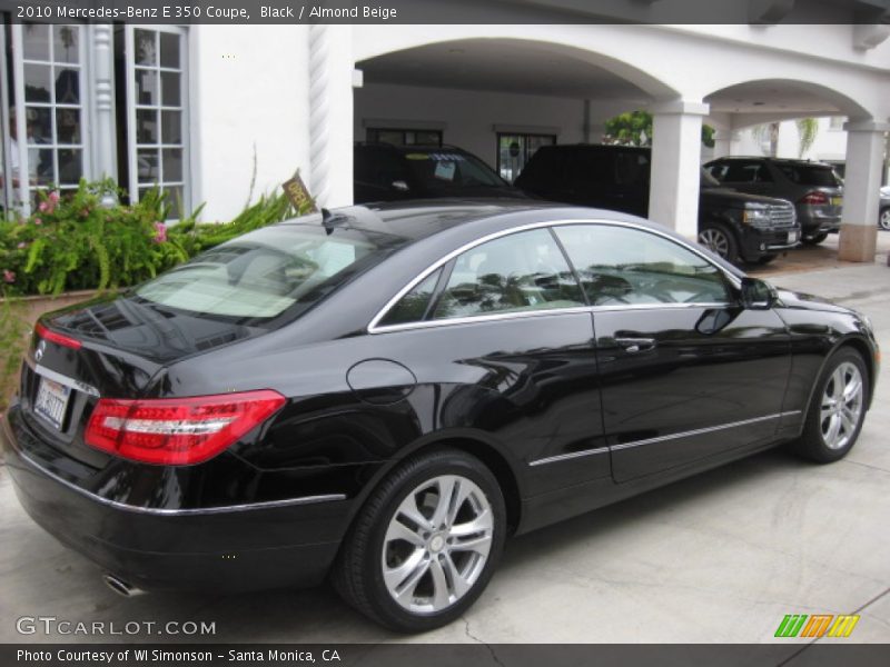 Black / Almond Beige 2010 Mercedes-Benz E 350 Coupe