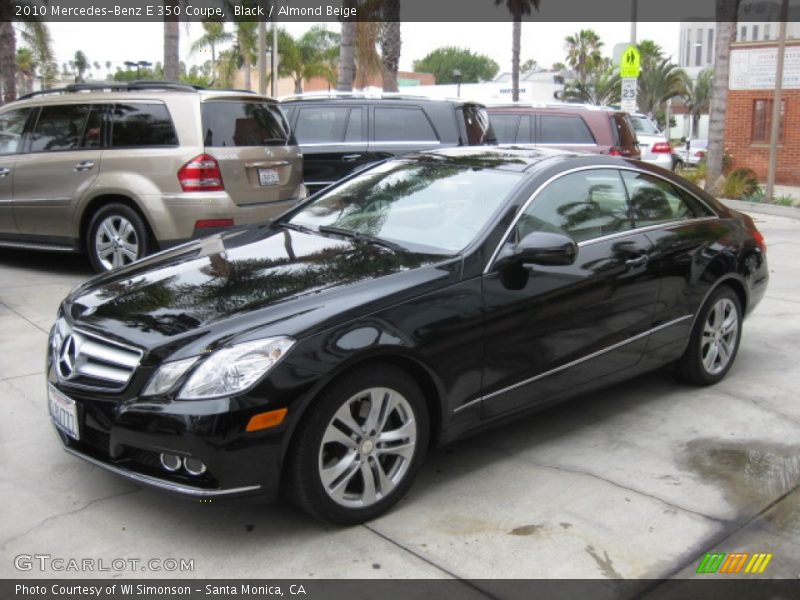 Black / Almond Beige 2010 Mercedes-Benz E 350 Coupe