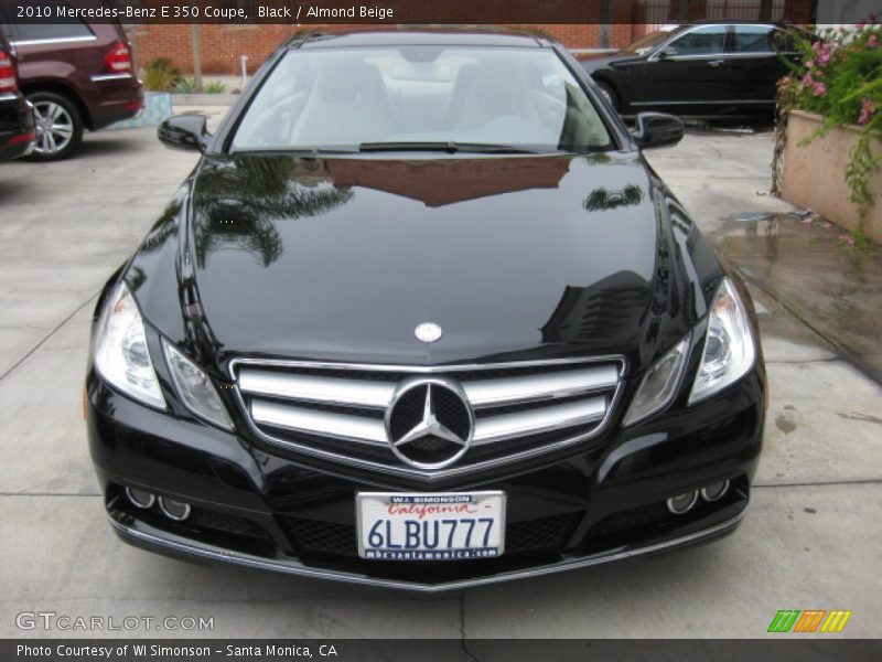 Black / Almond Beige 2010 Mercedes-Benz E 350 Coupe