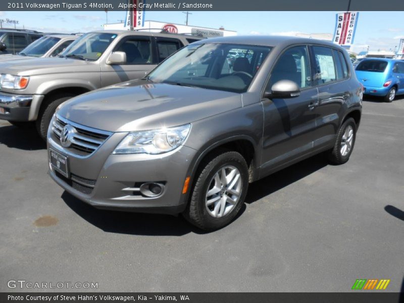 Alpine Gray Metallic / Sandstone 2011 Volkswagen Tiguan S 4Motion