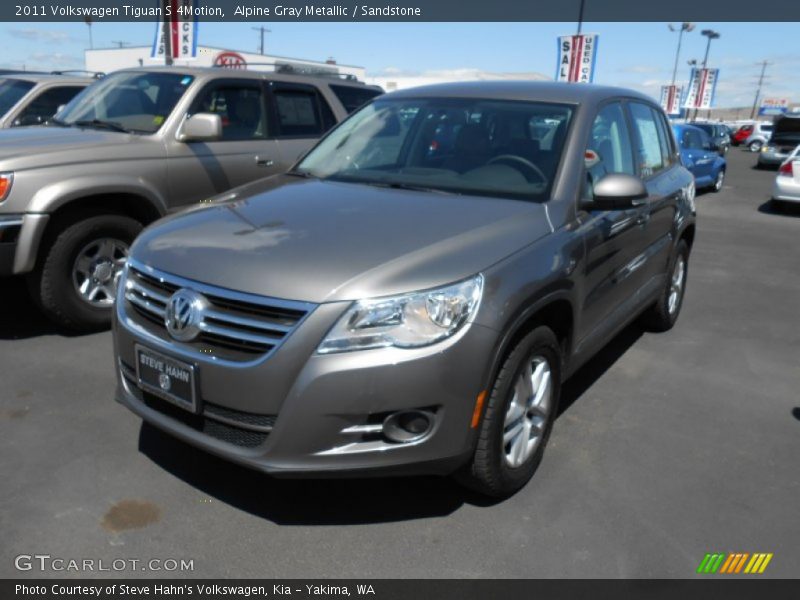 Alpine Gray Metallic / Sandstone 2011 Volkswagen Tiguan S 4Motion