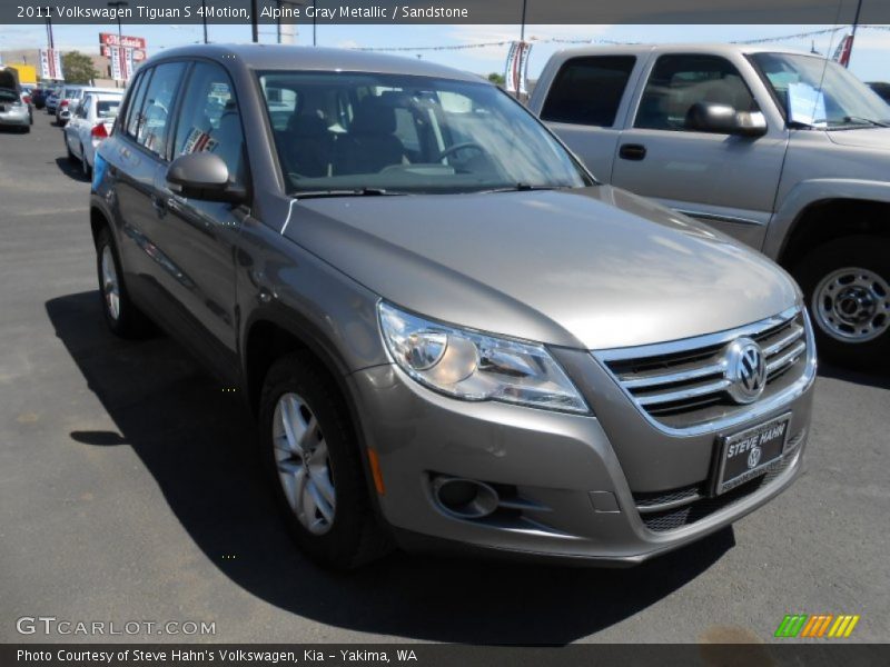 Alpine Gray Metallic / Sandstone 2011 Volkswagen Tiguan S 4Motion