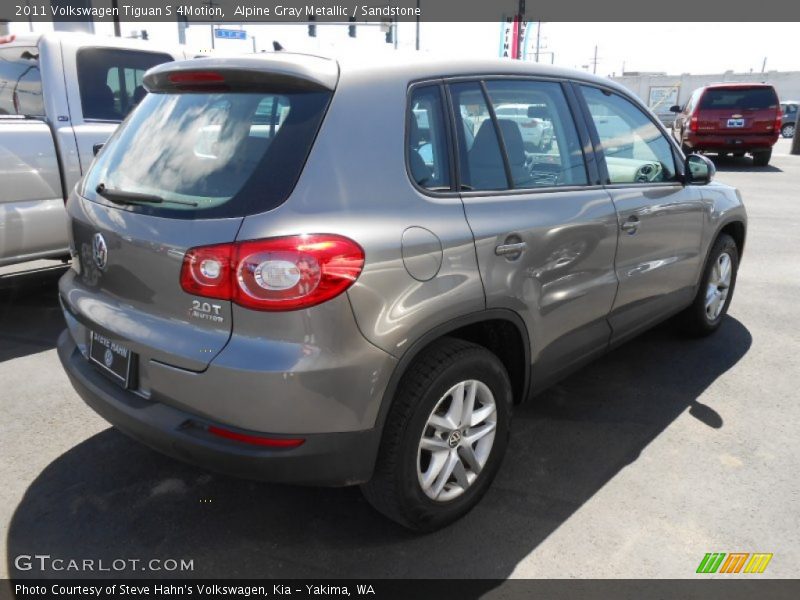 Alpine Gray Metallic / Sandstone 2011 Volkswagen Tiguan S 4Motion