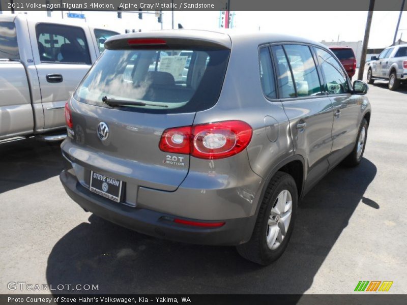 Alpine Gray Metallic / Sandstone 2011 Volkswagen Tiguan S 4Motion