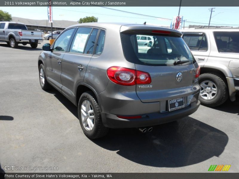 Alpine Gray Metallic / Sandstone 2011 Volkswagen Tiguan S 4Motion