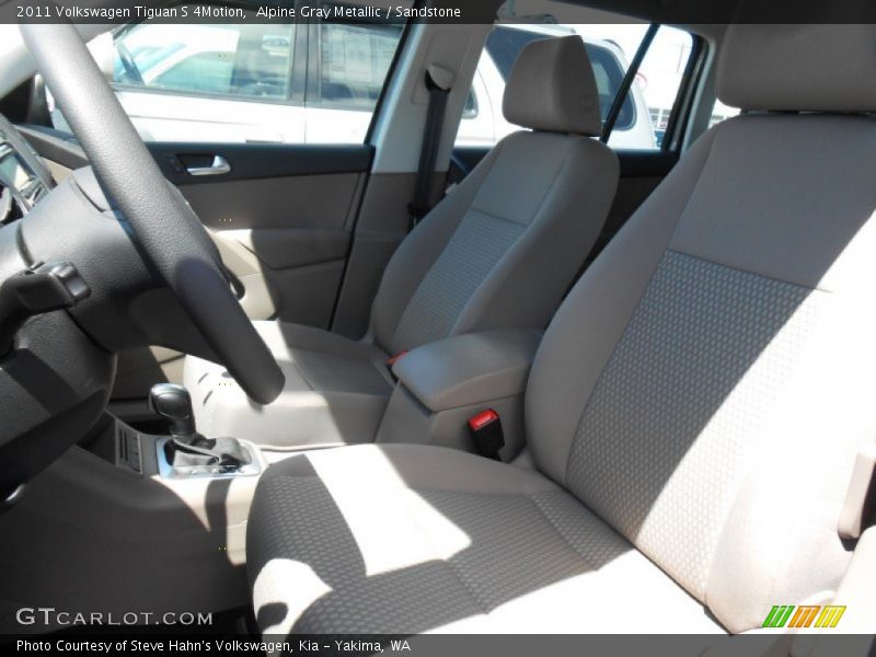Alpine Gray Metallic / Sandstone 2011 Volkswagen Tiguan S 4Motion