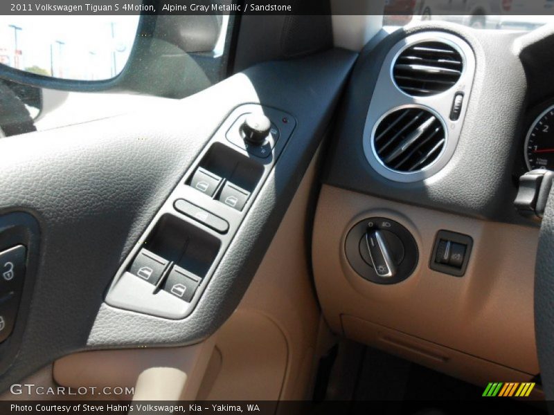 Alpine Gray Metallic / Sandstone 2011 Volkswagen Tiguan S 4Motion
