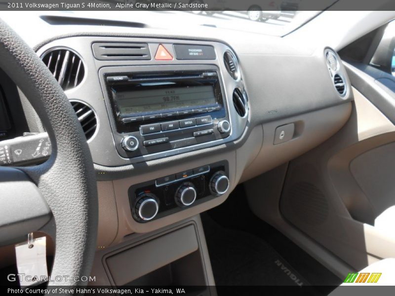 Alpine Gray Metallic / Sandstone 2011 Volkswagen Tiguan S 4Motion