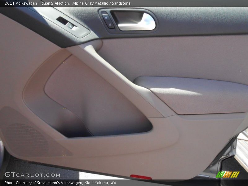 Alpine Gray Metallic / Sandstone 2011 Volkswagen Tiguan S 4Motion