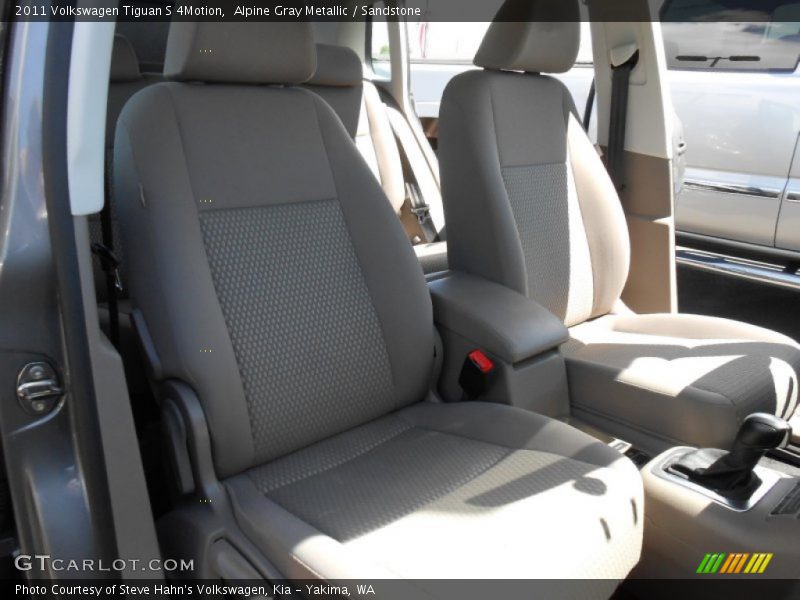 Alpine Gray Metallic / Sandstone 2011 Volkswagen Tiguan S 4Motion