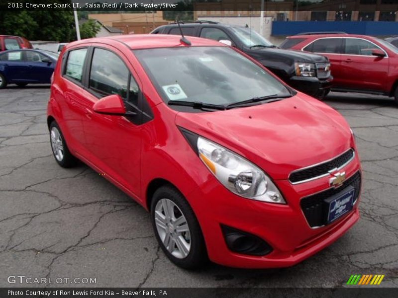 Salsa (Red) / Dark Pewter/Silver 2013 Chevrolet Spark LT