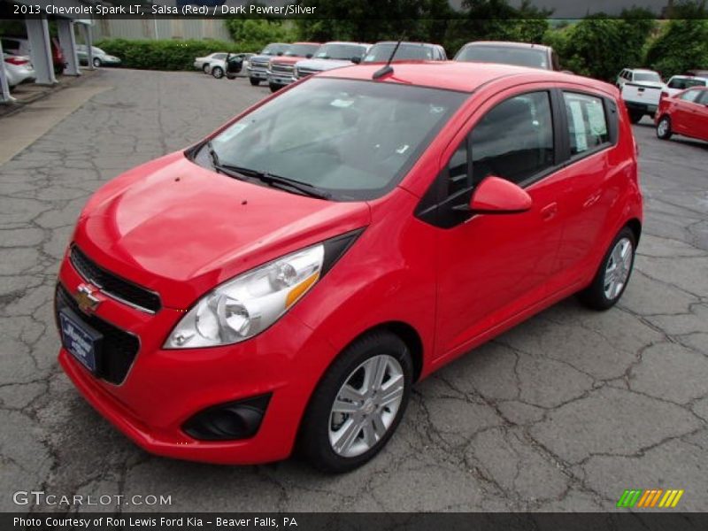 Salsa (Red) / Dark Pewter/Silver 2013 Chevrolet Spark LT